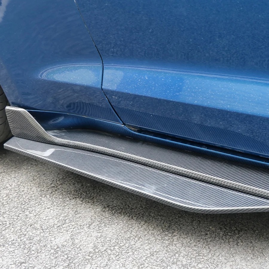 2015-2023 for  Mustang GT500 Style Body Kit New Carbon Fiber Side Skirts and Rocker Panels Bumper Type